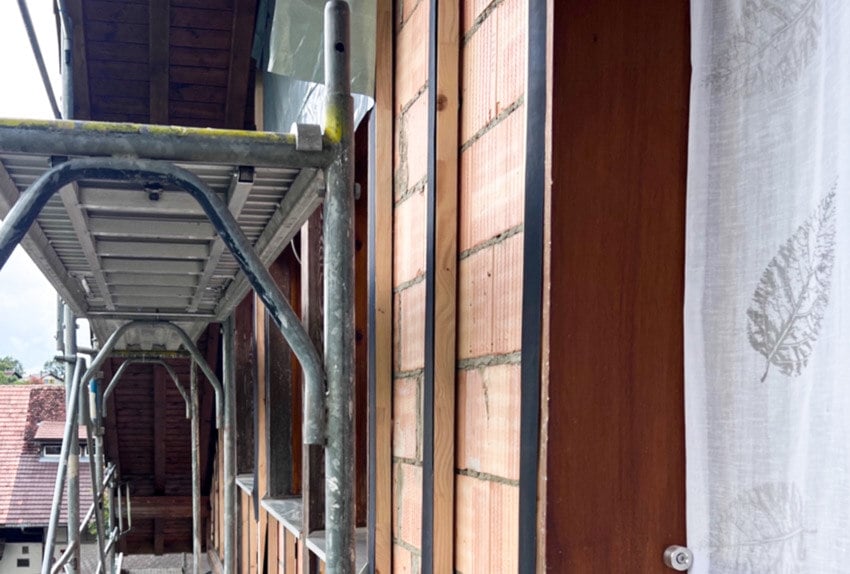 Fassade wird saniert